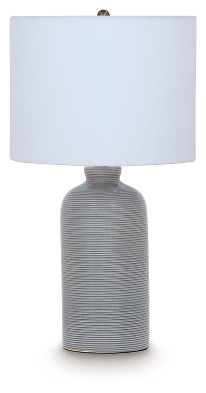 Wimlow - Ceramic Table Lamp - Gray Blue