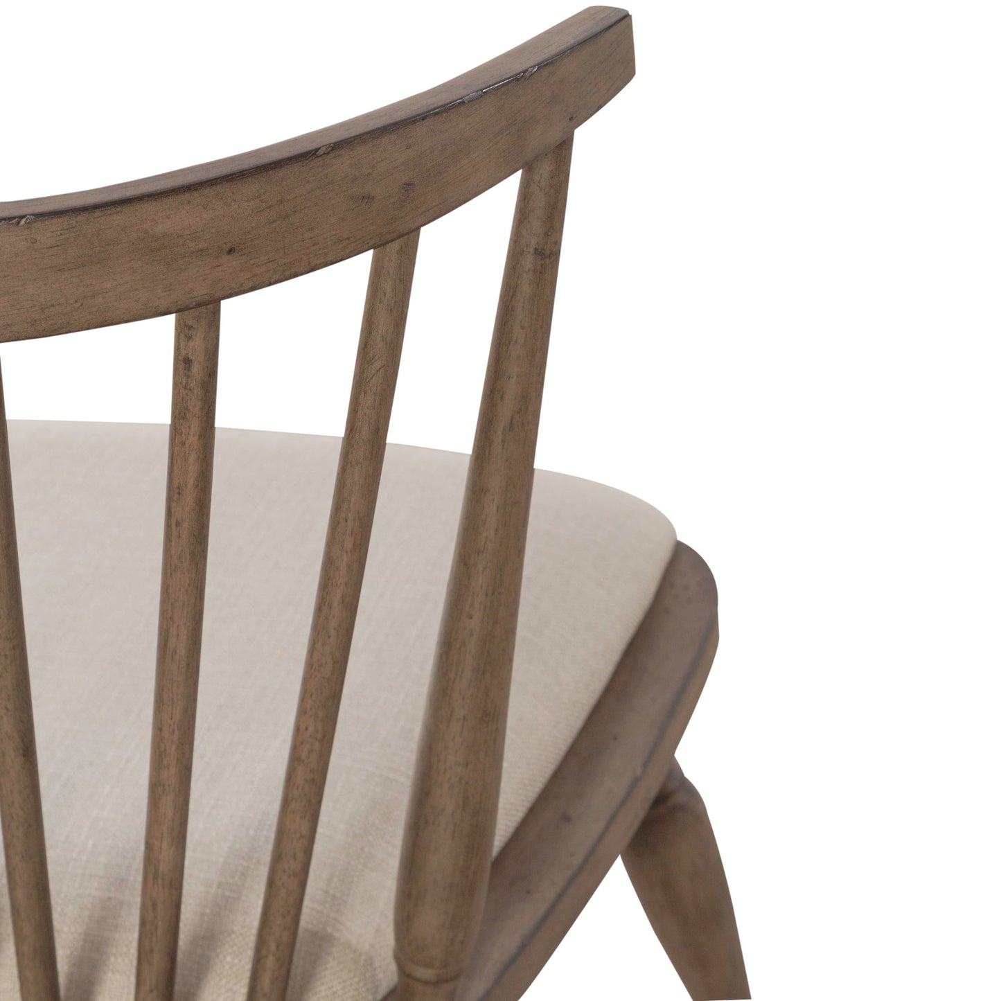 Americana Farmhouse - Upholstered Seat Windsor Chair (RTA) - Light Brown