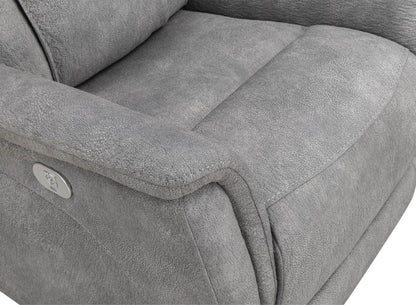Linus - Zero Gravity Power Reclining Sofa - Hudson Gray