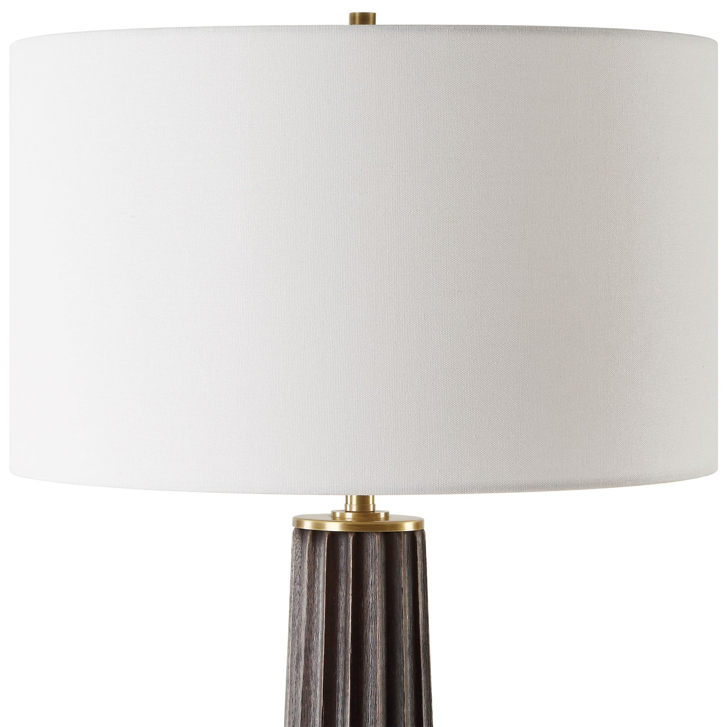 Forage - Dark Scalloped Table Lamp