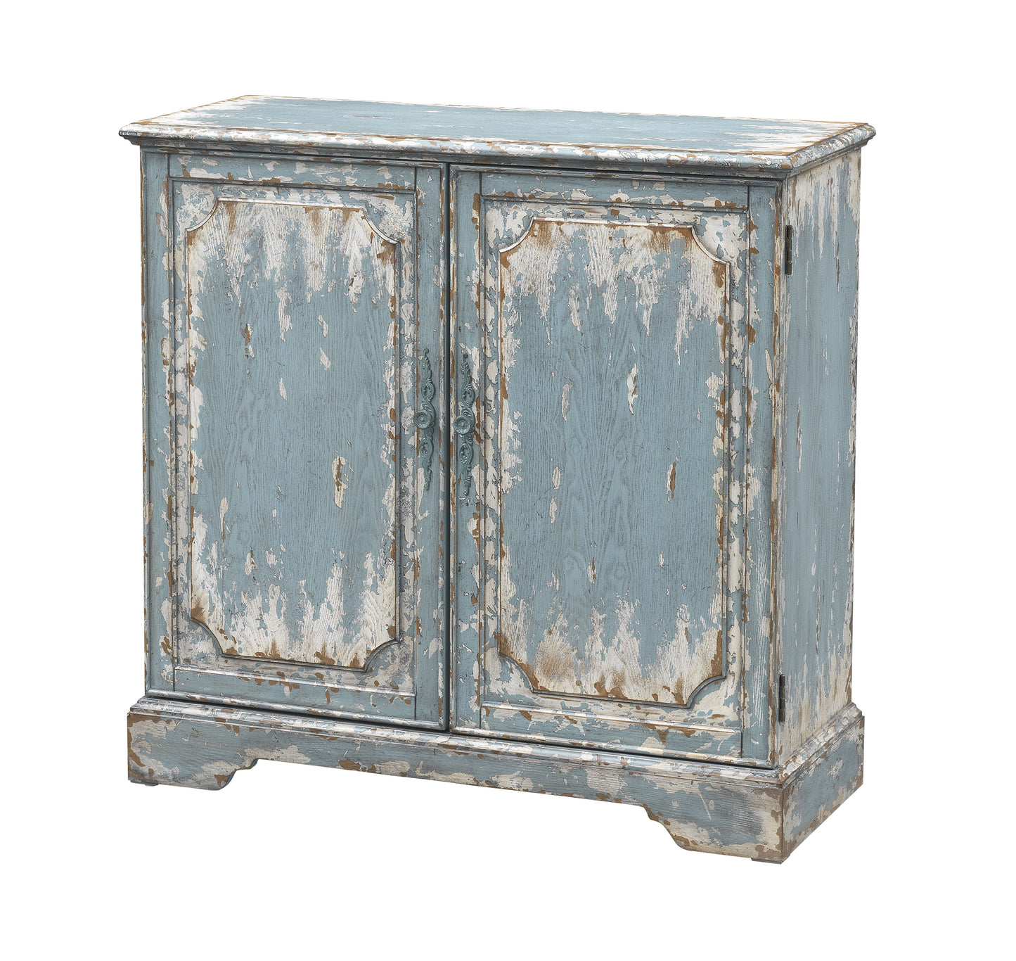 Cabot - Two Door Cabinet - Aged Blue / Cream