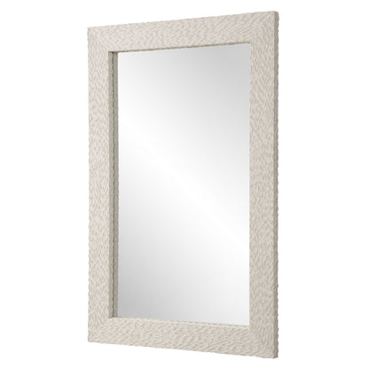 Everett - Ivory Stone Mirror