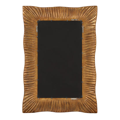 Emerson - Scalloped Antique Gold Mirror