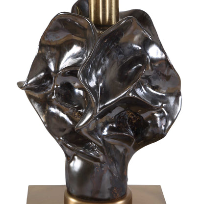 Fiori - Sculptural Buffet Lamp - Dark Bronze / Antique Brass
