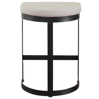 Ivanna - Iron Counter Stool - Black