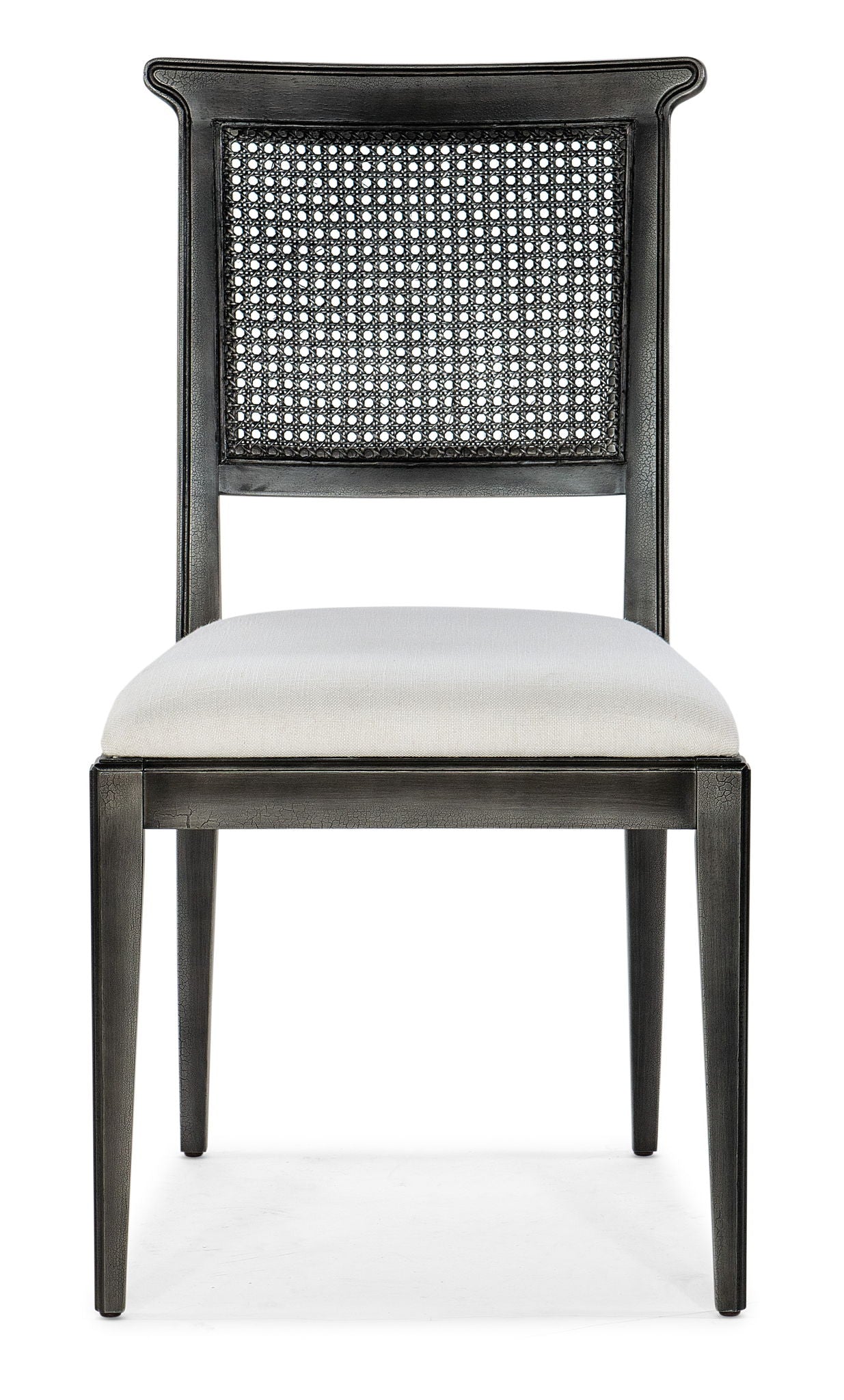 Charleston - Upholstered Seat Side Chair (Set of 2) - Black / Gray