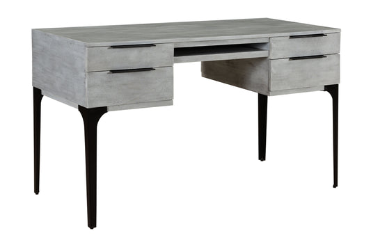 Archer - Four Drawer Writing Desk - Gravity Gray