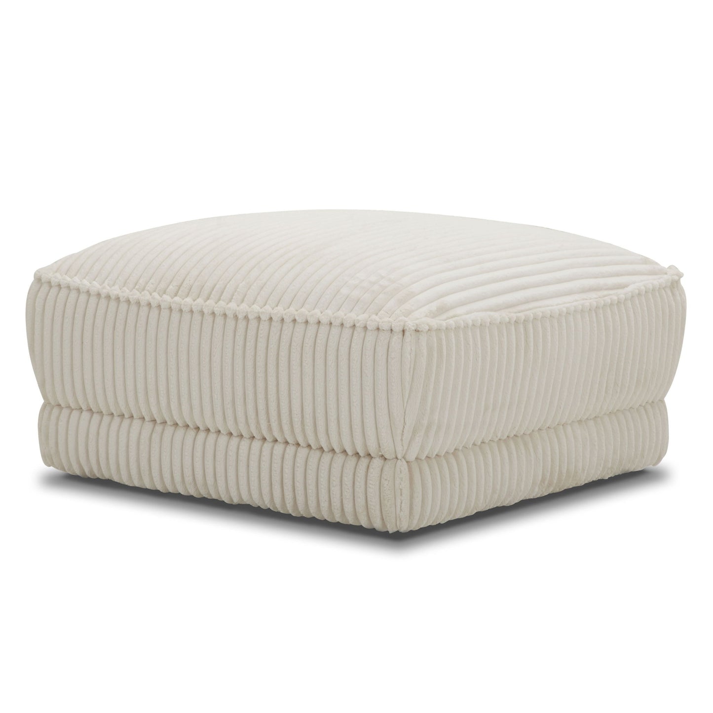 Utopia - Ottoman With Casters - Mega Ivory