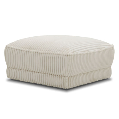 Utopia - Ottoman With Casters - Mega Ivory