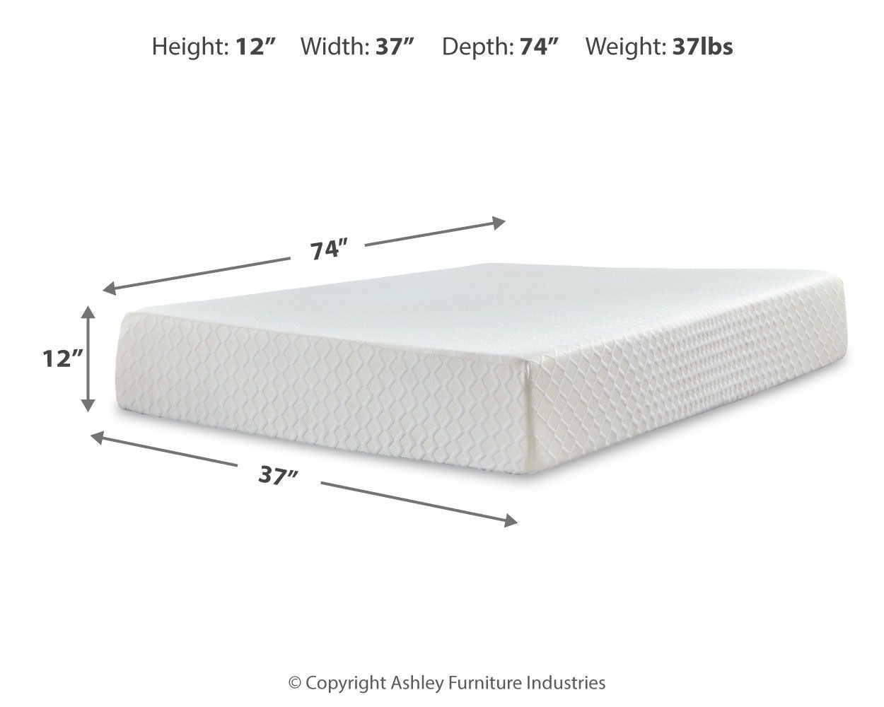 Chime 12 Inch Memory Foam - Ultra Plush Memory Foam Mattress