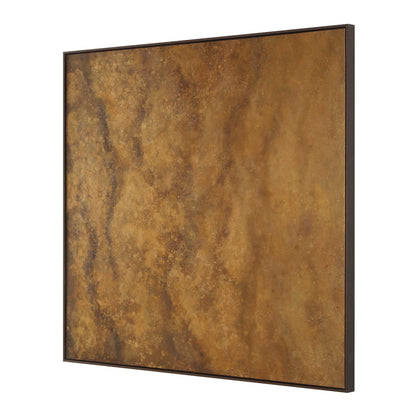Burn - Hand Painted Canvas - Brown / Woodtone