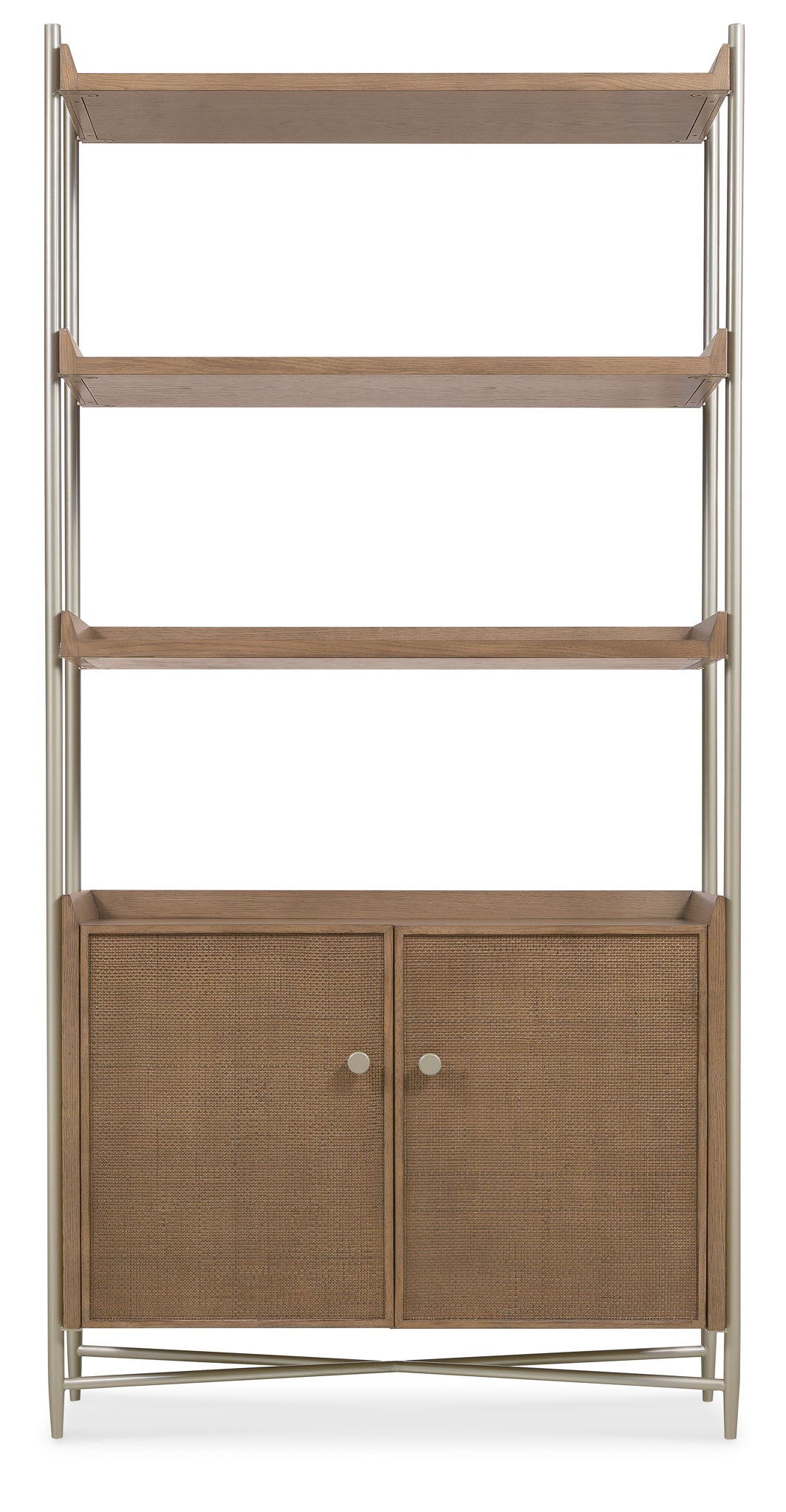 Sonnet - Sonnet Bookcase - Dark Gray / Light Brown