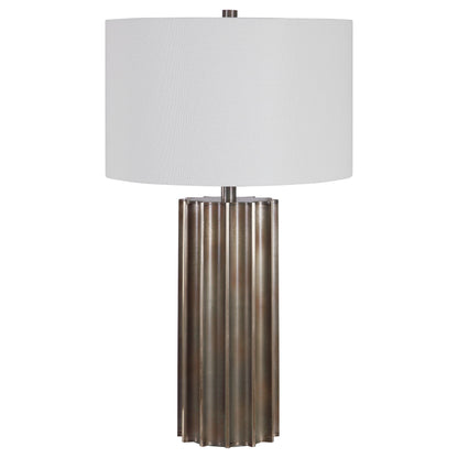 Khalio - Gun Metal Table Lamp - Dark Brown