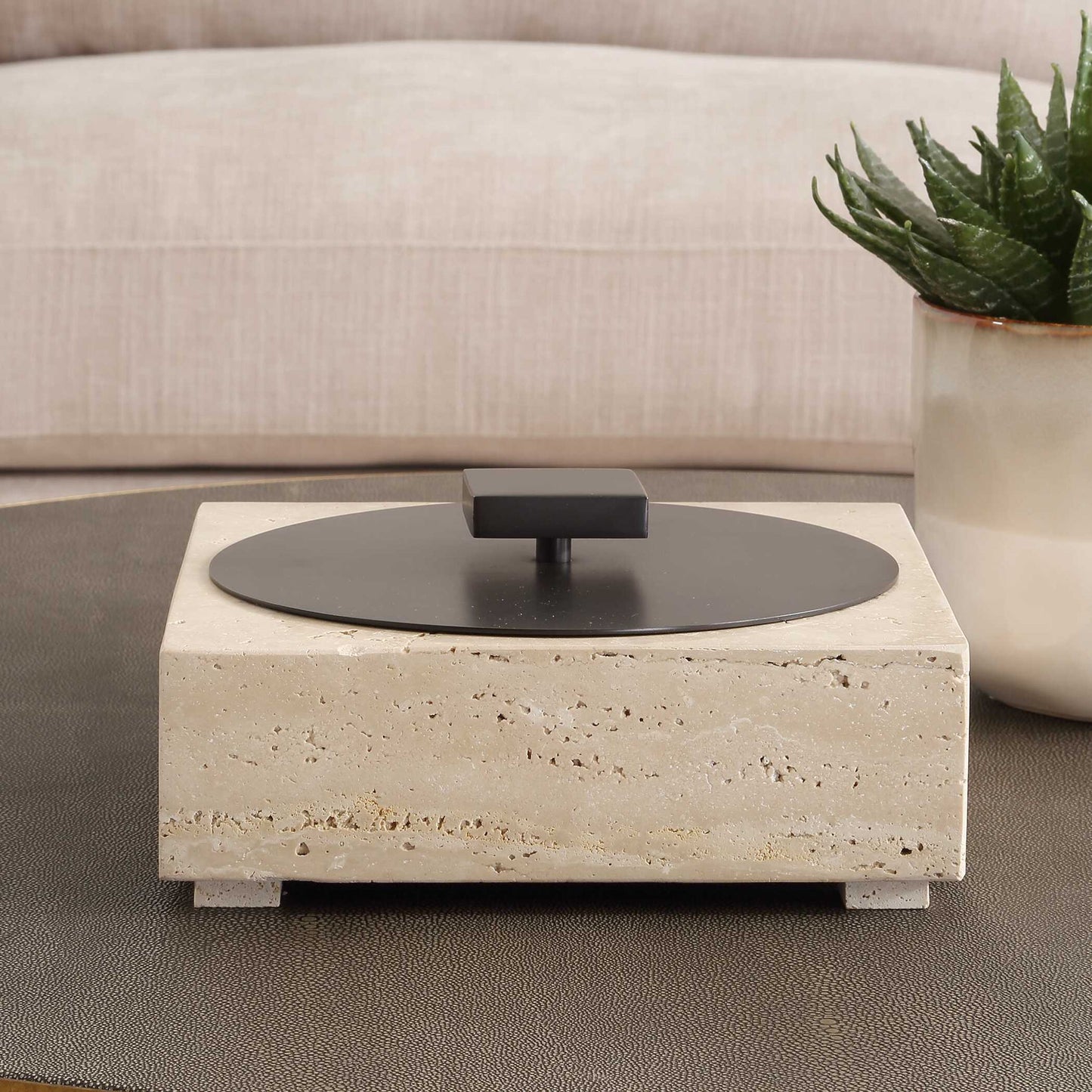 Natural Luxe - Travertine Box - Beige