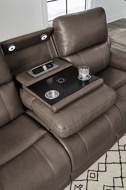 Hancock - Zero Gravity Power Reclining Sofa With Drop Down Table P3