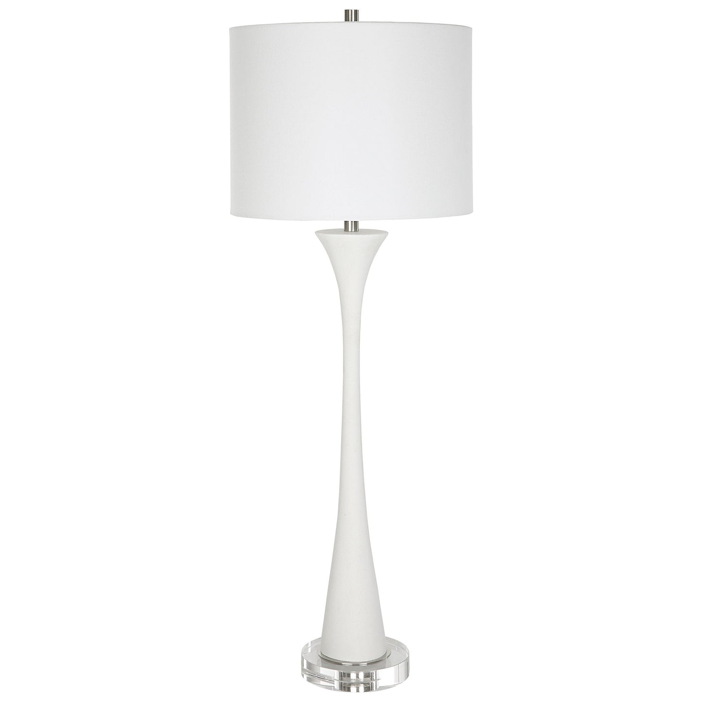 Fountain - Marble Buffet Lamp - White