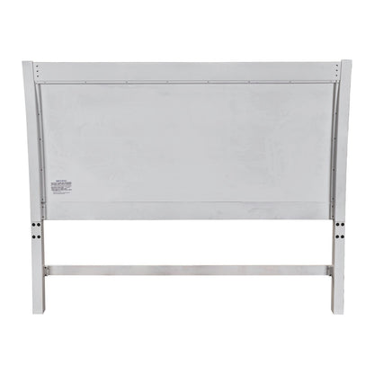 Backroads - King Sleigh Headboard - Weathered White