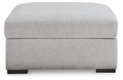 Gabyleigh - Nickel - Ottoman With Storage