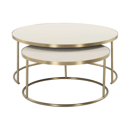 Aragon - Nesting Coffee Tables (Set of 2) - White