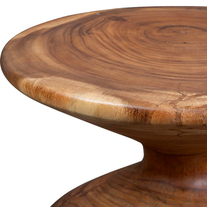 Lynx - Hourglass Accent Table - Dark Brown