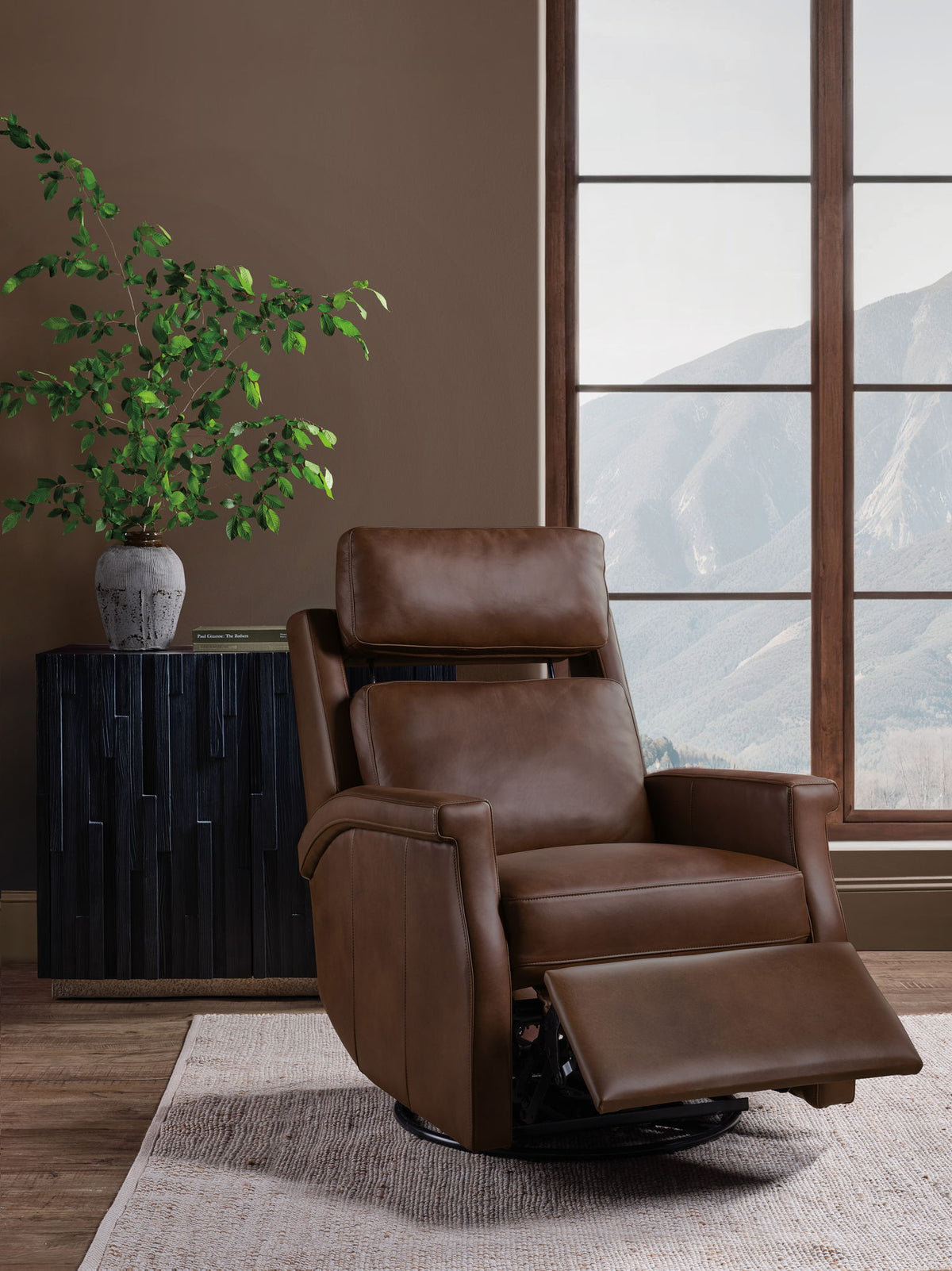 RC - Kaufman ZG Swivel Power  Recliner With  Pop-Up Headrest