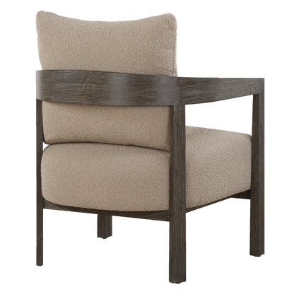 Sienna - Sand Fabric Accent Chair