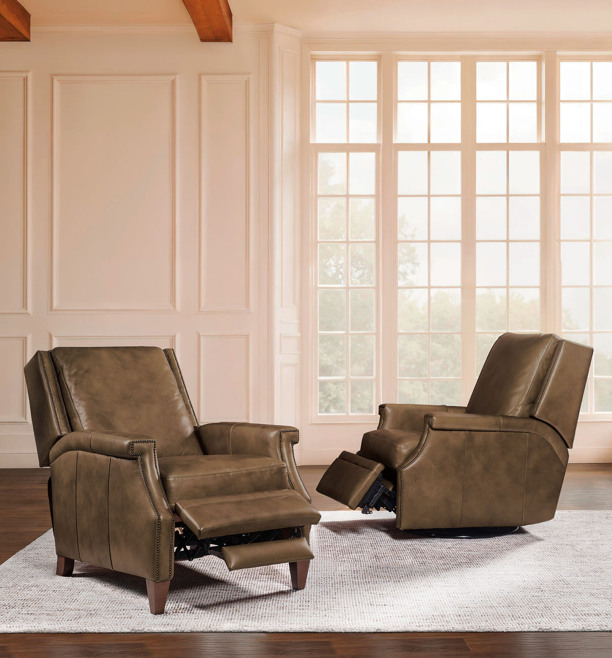 RC - Collier Press Back Recliner - Brown