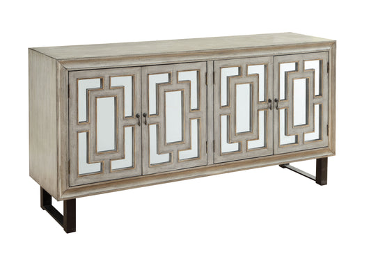 Jen - Four Door Credenza - Garner Textured Cream