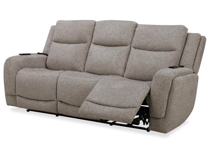 Penfield - Power Reclining Zero Gravity Sofa With Heat, Massage And Speaker - Frappe