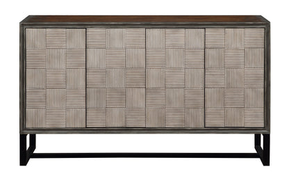 Indira - Four Door Credenza - Jasper Two Tone