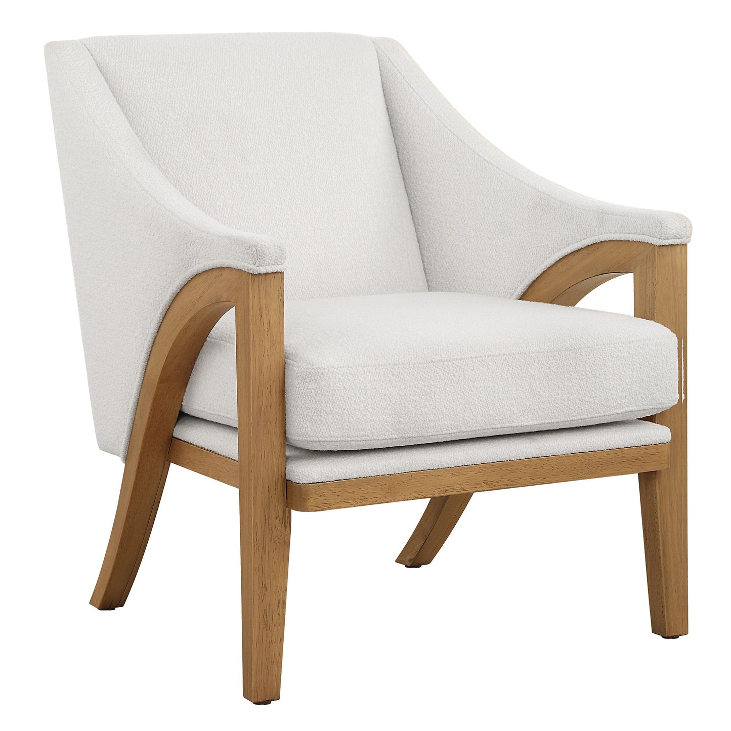 Evolve - Fabric Accent Chair - White