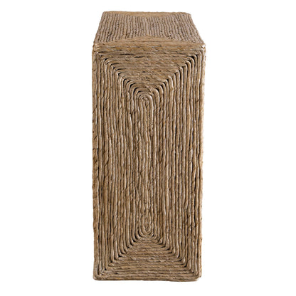 Rora - Woven Accent Table - Light Brown