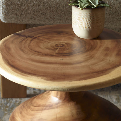 Lynx - Hourglass Accent Table - Dark Brown