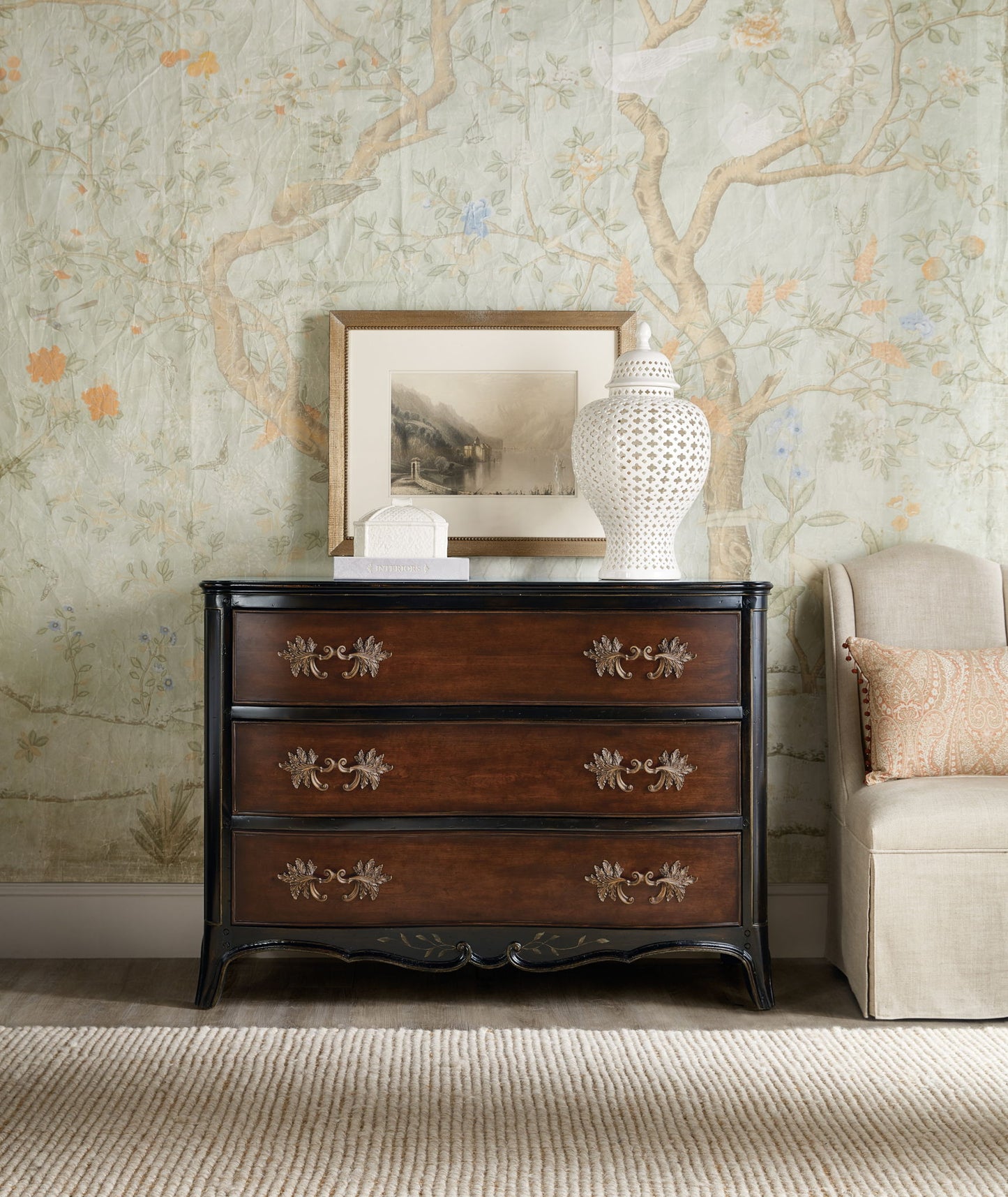 Charleston - Three-Drawer Accent Chest - Dark Brown