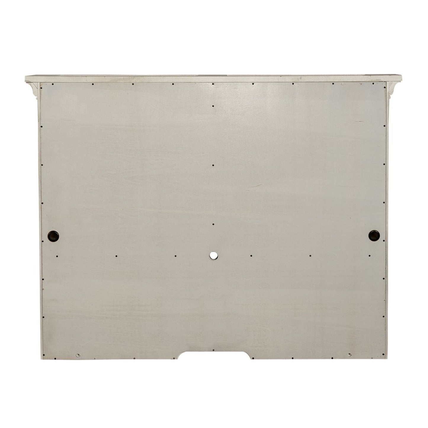Farmhouse Reimagined - Credenza Hutch - Antique White / Chestnut Tops