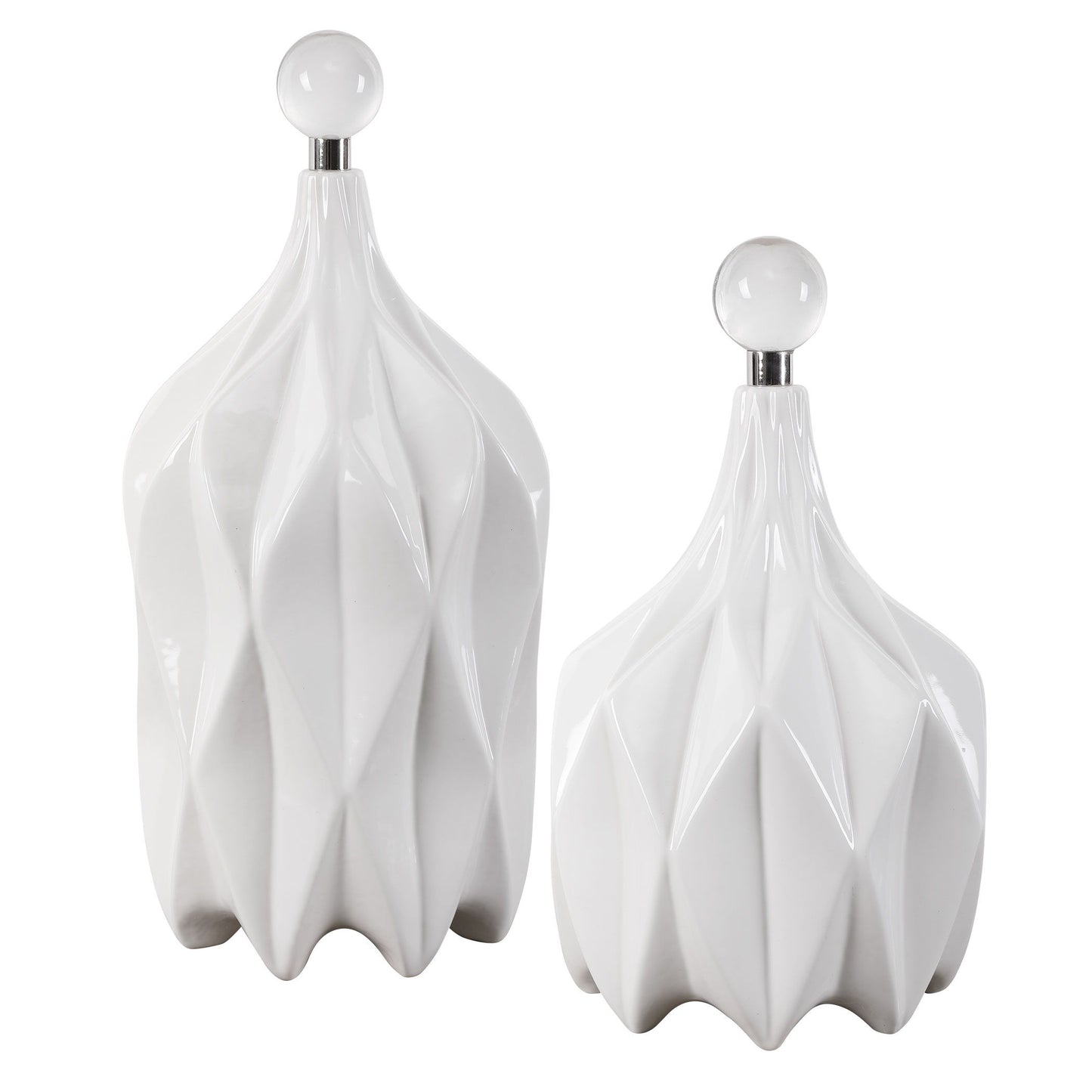 Klara - Bottles (Set of 2) - White