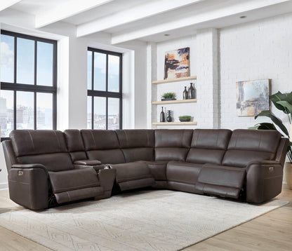 Easton - Power Reclining Sectional With Power Adjustable Headrests