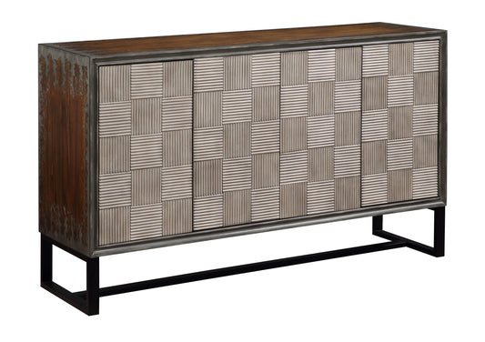 Indira - Four Door Credenza - Jasper Two Tone