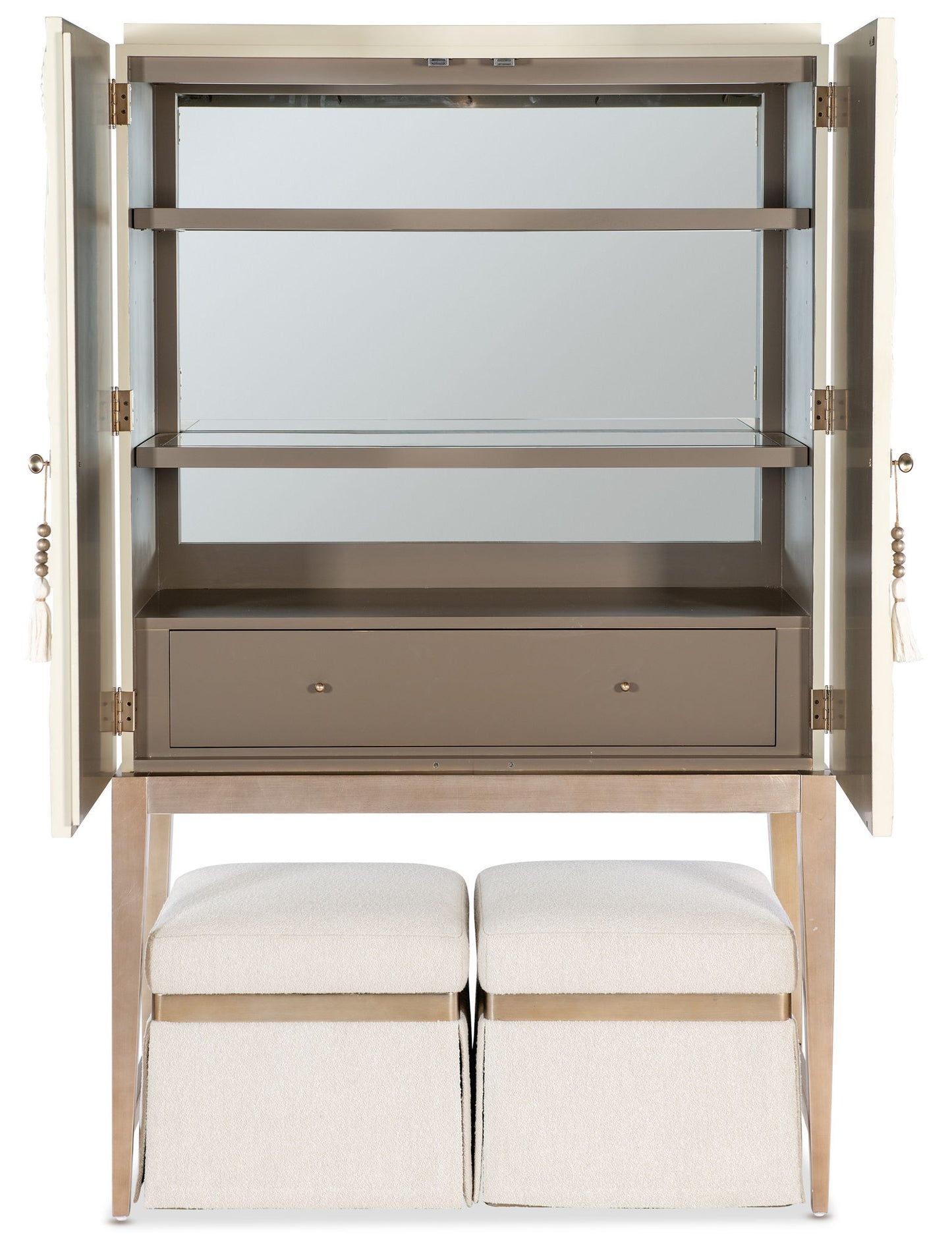 Melange - Dream Weaver Bar Cabinet - White