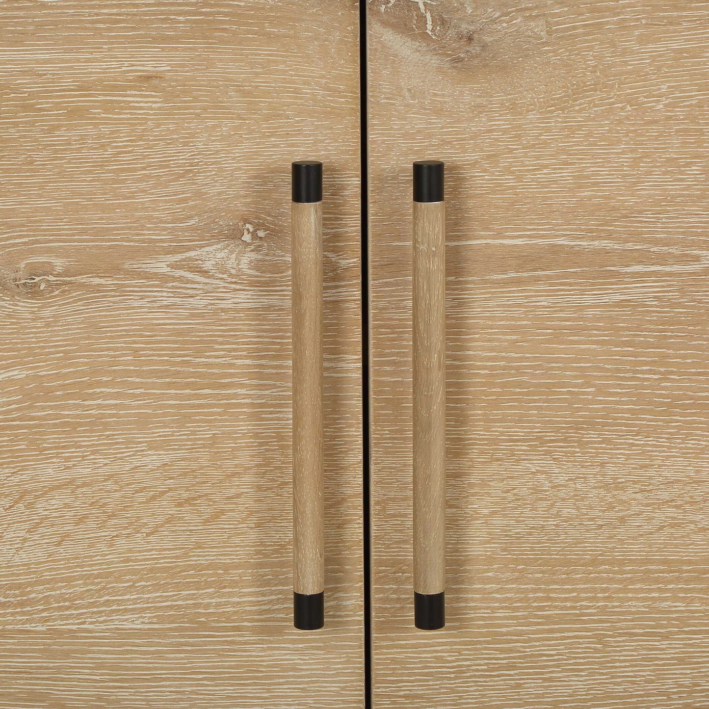 Evanston - 4 Door Natural Oak Cabinet - Woodtone