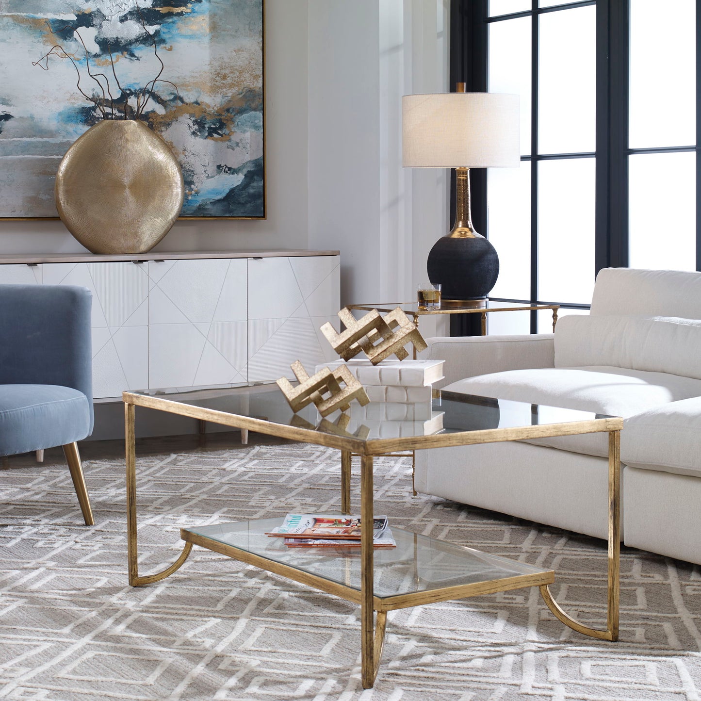 Arnav - Textured Lamp - Black