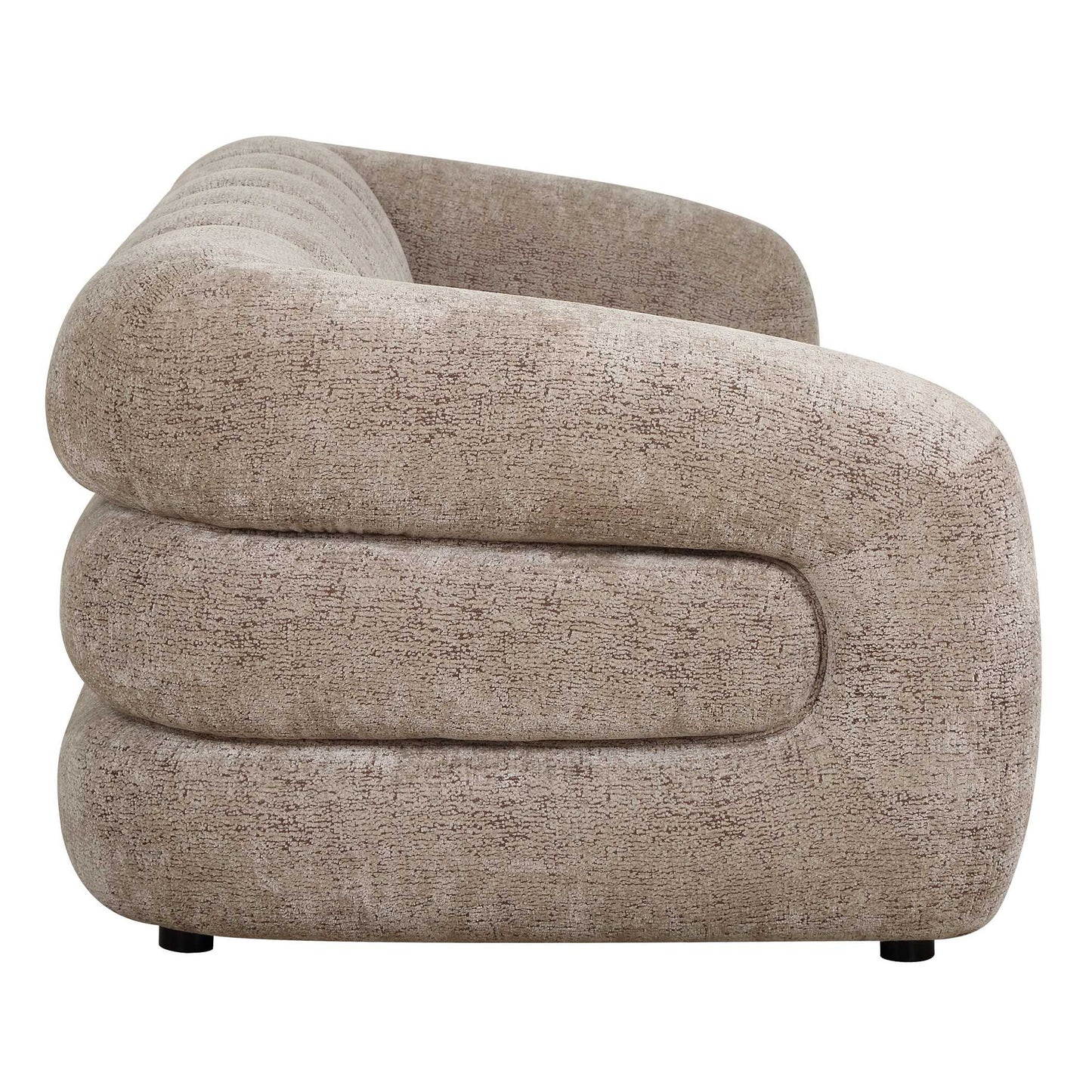 Modella - Upholstered Chenille Sofa - Brown