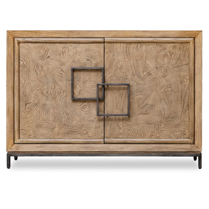 Paltrow - Burl 2 Door Cabinet - Woodtone