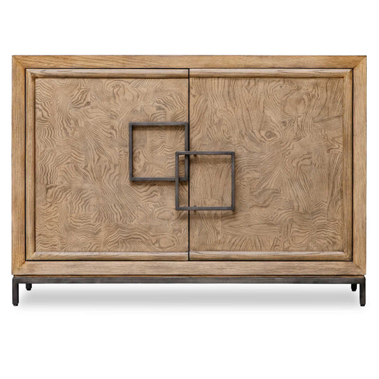 Paltrow - Burl 2 Door Cabinet - Woodtone