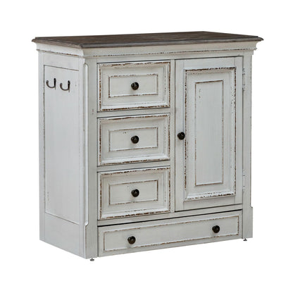 Magnolia Manor - Pet Feeder Cabinet - Antique White