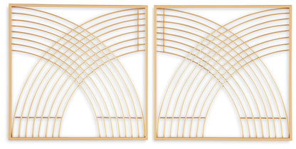 Dalkins - Gold Finish - Wall Decor Set (Set of 2)