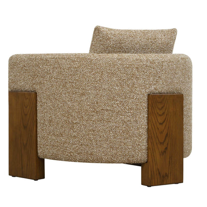 Halligan - Upholstered Accent Chair - Brown