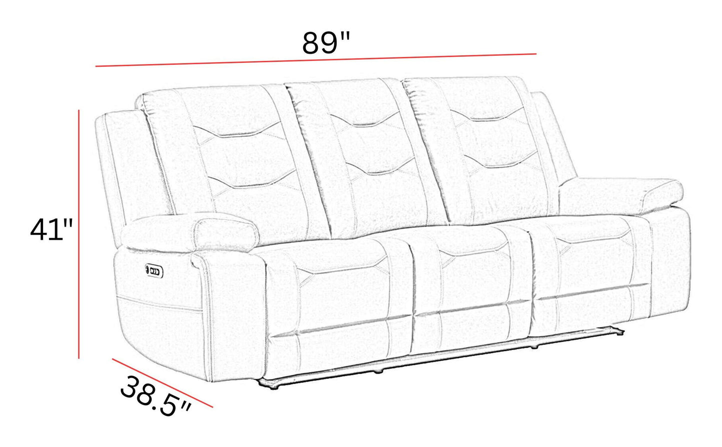 Caldwell - Power Reclining Sofa