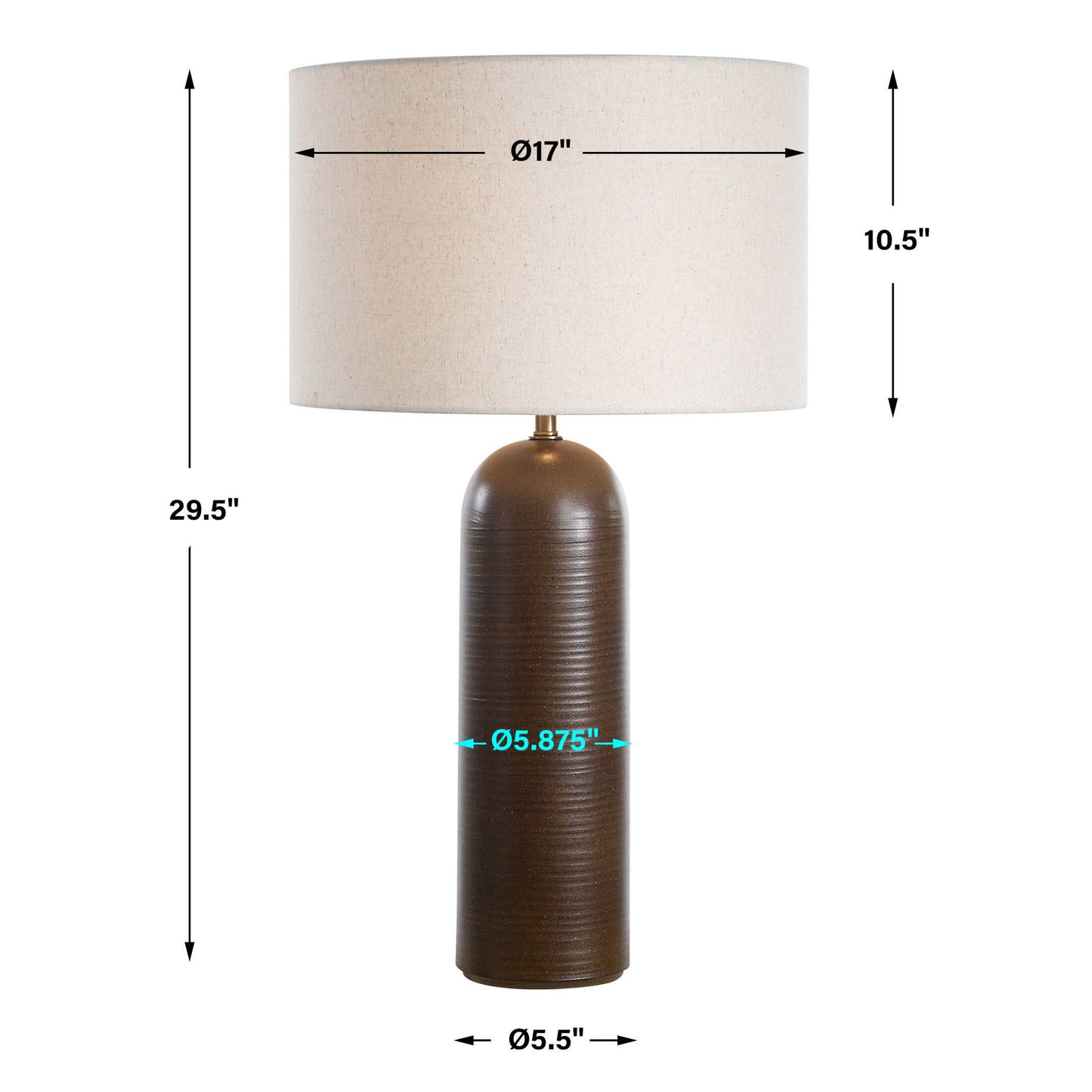 Trexler - Table Lamp - Brown Dark Brown