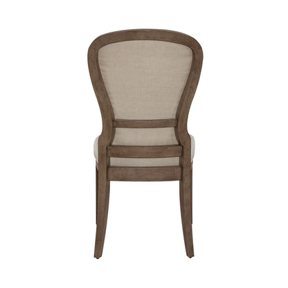 Americana Farmhouse - Upholstered Tufted Back Side Chair
